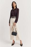 Country Road Organically Grown Linen Shirt 4 Pinot Noir AU455288