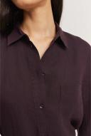 Country Road Organically Grown Linen Shirt 4 Pinot Noir AU455288