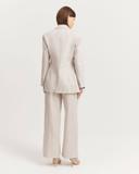 Country Road Organically Grown Linen Yarn Dyed Blazer 14 Sand AU644514