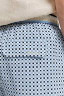 Country Road Recycled Polyester Blend Check Print Swim Short in River Blue XL