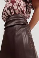 Country Road Tucked Midi Skirt 12 Chocolate AU548175