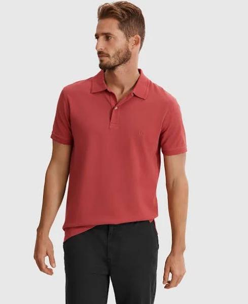 Country Road Verified Australian Cotton Pique Polo XS Red AU385952
