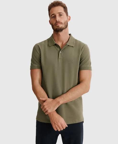 Country Road Verified Australian Cotton Pique Polo XXXL Fern Green AU384942