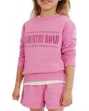 Country Road Verified Australian Heritage Sweat Mtlc Fuchsia in Size 2 | 100% Cotton