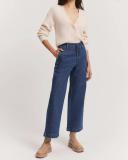 Country Road Women's Australian Cotton Wide Leg Jean Dark Indigo in Size 6