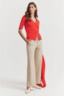 Country Road Women's Australian Cotton Wide Leg Jean Light Camel in Size 14
