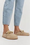 Country Road Women's Everly Mule Shoes Clay in Size 38 | 100% Leather