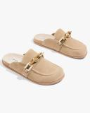 Country Road Women's Everly Mule Shoes Clay in Size 38 | 100% Leather