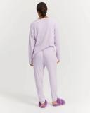 Country Road Women's Luxe Rib Pyjama Jogger Violet Tint in Size Medium
