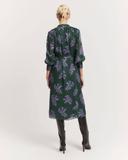 Country Road Women's Print Gathered Midi Dress Winter Floral Print in Size 10