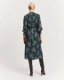 Country Road Women's Print Gathered Midi Dress Winter Floral Print in Size 12