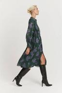 Country Road Women's Print Gathered Midi Dress Winter Floral Print in Size 8