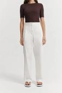 Country Road Relaxed Pleat Detail Pant 14 Winter White AU483779