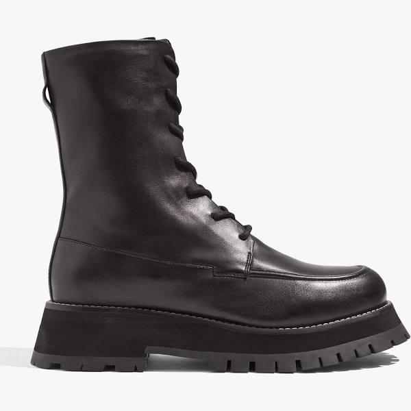 Country Road Women's Ryan Boot Black in Size 37 | 100% Leather