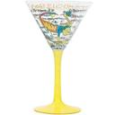 Coyote Hand Painted Martini Zodiac (Libra)