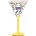Coyote Hand Painted Martini Zodiac (Libra)