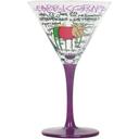 Coyote Hand Painted Martini Zodiac (Libra)