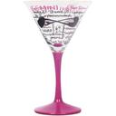 Coyote Hand Painted Martini Zodiac (Libra)