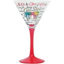 Coyote Hand Painted Martini Zodiac (Libra)