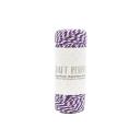 Craft Perfect - Striped Bakers Twine Amethyst Purple