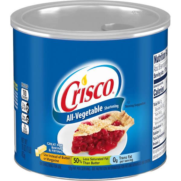 Crisco Shortening, All-Vegetable - 16 oz