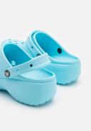 Crocs 206750 Classic Platform Clogs Women's Sandals, Arctic, 21.0 cm