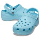 Crocs 206750 Classic Platform Clogs Women's Sandals, Arctic, 21.0 cm