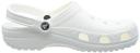 Crocs Adult Unisex Classic Clogs, White, M7W9