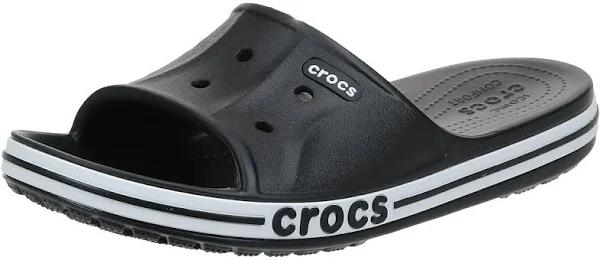 Crocs Bayaband Slide; Black / White, M11