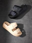 Crocs Brooklyn Buckle Low Wedge - Khaki W5