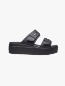 Crocs Brooklyn Buckle Low Wedge - Khaki W5