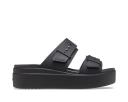 Crocs Brooklyn Buckle Low Wedge Sandals Pink EU 38-39 Woman