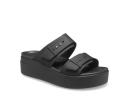 Crocs Brooklyn Buckle Low Wedge Sandals Pink EU 38-39 Woman