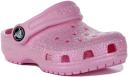Crocs Classic Clog Glitter Infant - Pink - C6