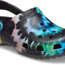 Crocs Classic Clog Tie Dye Black Multi-color
