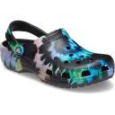 Crocs Classic Clog Tie Dye Black Multi-color