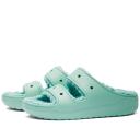 Crocs Classic Cozzzy Sandal; Jade Stone, W8/M6