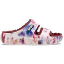 Crocs Classic Cozzzy Tie Dye Womens Garnet/Multi Sandals
