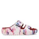 Crocs Classic Cozzzy Tie Dye Womens Garnet/Multi Sandals