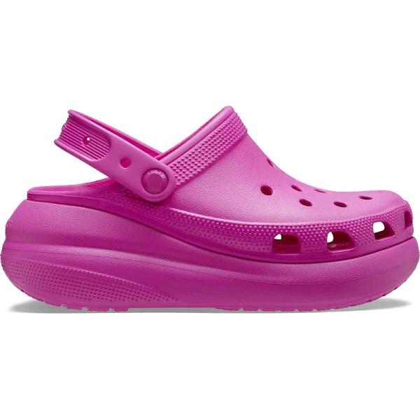Crocs Classic Crush Womens Juice Pink Clogs - US 5