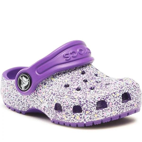 Crocs Classic Glitter Clog Infant | Purple | Toddler