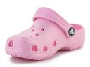 Crocs Classic Glitter Toddler Clogs Pink EU 19-20 Girl 206992-6S0-C4