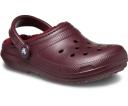 Crocs Classic Lined Clog; Dark Cherry, W9/M7