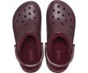 Crocs Classic Lined Clog; Dark Cherry, W9/M7