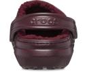 Crocs Classic Lined Clog; Dark Cherry, W9/M7