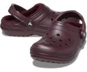 Crocs Classic Lined Clog; Dark Cherry, W9/M7