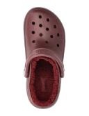 Crocs Classic Lined Clog; Dark Cherry, W9/M7