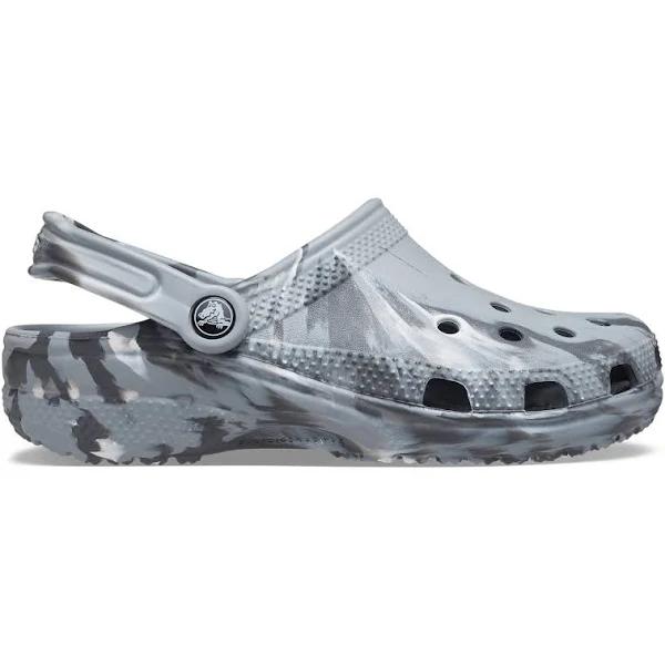 Crocs Classic Marbled Clog Sandals (Light Grey/Multi)