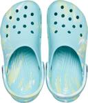Crocs Classic Marbled Clogs, Pure Water/Multi