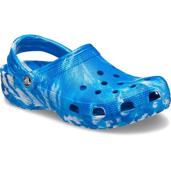 Crocs Classic Marbled Clogs, Pure Water/Multi